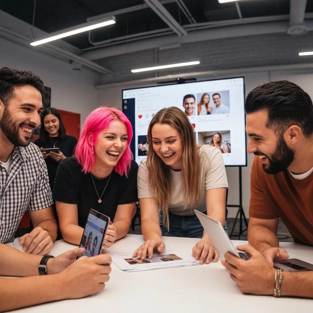 Employees participating in a team-building activity to promote brand advocacy